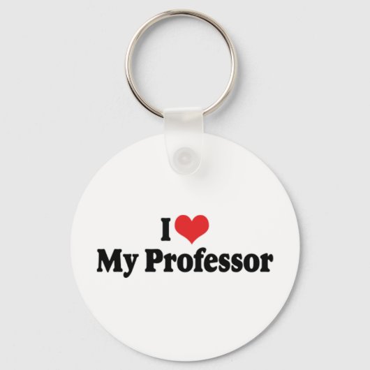 Ik hou van mijn professor-sleutelhanger sleutelhanger (Voorkant)
