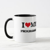Ik hou van mijn programmeur mok (Links)