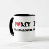 Ik hou van mijn programmeur mok (Voorkant links)