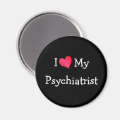 Ik hou van mijn psychiater magneet (Voorkant / Achterkant)