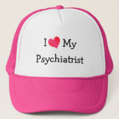 Ik hou van mijn psychiater trucker pet (Voorkant)