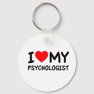 Ik hou van mijn psycholoog sleutelhanger