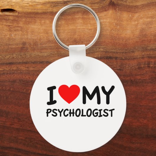 Ik hou van mijn psycholoog sleutelhanger (Voorkant)