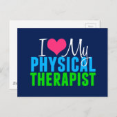 Ik hou van mijn PT fysieke therapie Briefkaart (Voorkant / Achterkant)