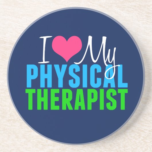 Ik hou van mijn PT Zandsteen Onderzetter (Voorkant)