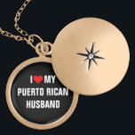 Ik hou van mijn Puerto Ricaanse echtgenoot Goud Vergulden Ketting<br><div class="desc">Ik hou van mijn Puerto Ricaanse echtgenoot</div>