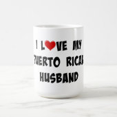 Ik hou van mijn Puerto Ricaanse echtgenoot Koffiemok (Center)