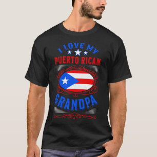 Ik hou van mijn Puerto Ricaanse opa T-shirt