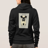 Ik hou van mijn Pug Hoodie (Achterkant)