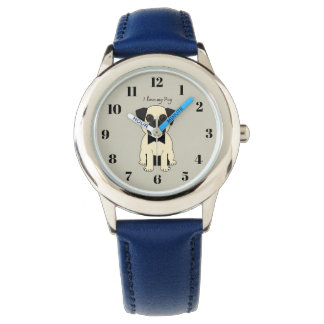 Ik hou van mijn Pug Horloge