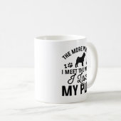 Ik hou van mijn pug koffiemok (Voorkant rechts)