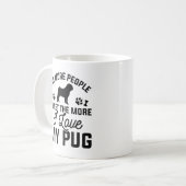 Ik hou van mijn pug koffiemok (Voorkant links)