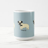 Ik hou van mijn pug koffiemok (Center)