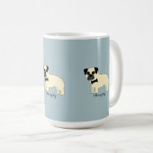Ik hou van mijn pug koffiemok (Voorkant rechts)