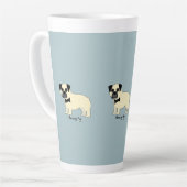 Ik hou van mijn Pug Latte Mok (Linkerhoek)