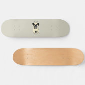 Ik hou van mijn Pug Persoonlijk Skateboard (Horizontaal)