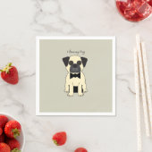Ik hou van mijn Pug Servet (Insitu)
