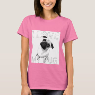 Ik hou van mijn pug t-shirt
