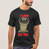 Ik hou van mijn Pug T-shirt (Voorkant)