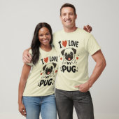 Ik hou van mijn Pug T-shirt (Unisex)