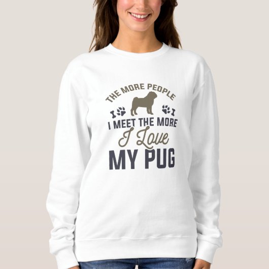 Ik hou van mijn pug trui (Voorkant)