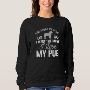 Ik hou van mijn pug trui