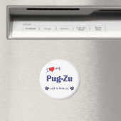 Ik hou van mijn pug-zu (mannenhond) magneet (Insitu (Vaatwasser))