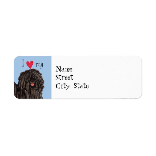 Ik hou van mijn Puli Etiket (Voorkant)