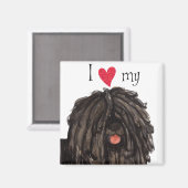 Ik hou van mijn Puli Magneet (Voorkant / Achterkant)