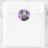 Ik hou van mijn Pumi Ronde Sticker (Tas)