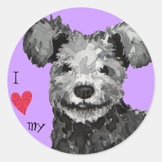 Ik hou van mijn Pumi Ronde Sticker (Voorkant)