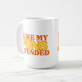 Ik hou van mijn puns bedoelde koffie Mok (Voorkant links)