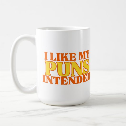 Ik hou van mijn puns bedoelde koffie Mok (Links)