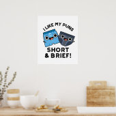 Ik hou van mijn puns, korte en korte grappige onde poster (Keuken)