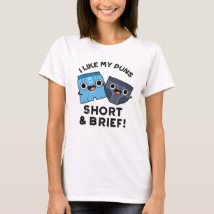 Ik hou van mijn puns, korte en korte grappige onde t-shirt