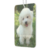 Ik hou van mijn puppy auto luchtverfrisser (Links)