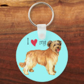 Ik hou van mijn pyrenese Shepherd Sleutelhanger (Voorkant)