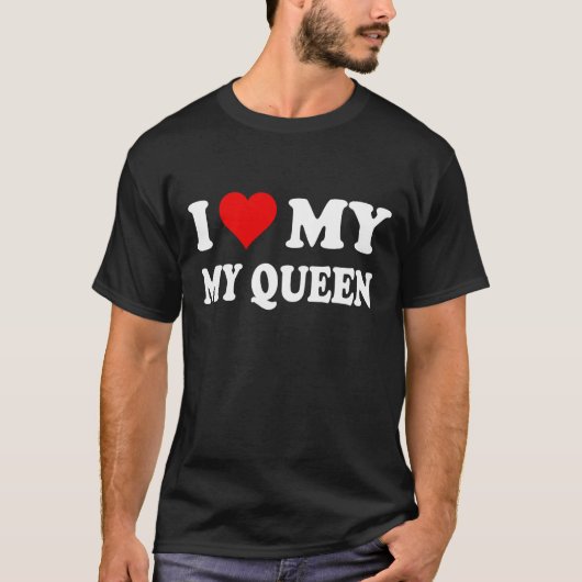 Ik hou van mijn Queen-Heart T-shirt (Voorkant)