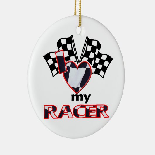 Ik hou van mijn racisme keramisch ornament (Rechts)