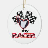 Ik hou van mijn racisme keramisch ornament (Links)