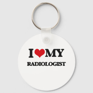 Ik hou van mijn radioloog sleutelhanger