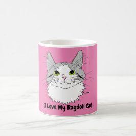 Ik hou van mijn Ragdoll-kattenmok Koffiemok