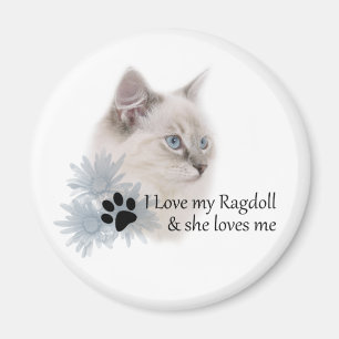 Ik hou van mijn ragdoll magneet