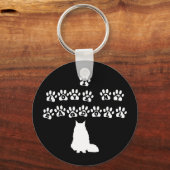 Ik hou van mijn Ragdoll—Witte tekst Sleutelhanger (Voorkant)