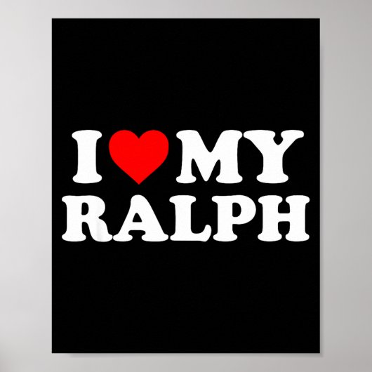 Ik hou van mijn Ralph Poster (Voorkant)