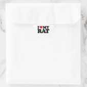 IK HOU VAN MIJN RAT STER STICKER (Tas)
