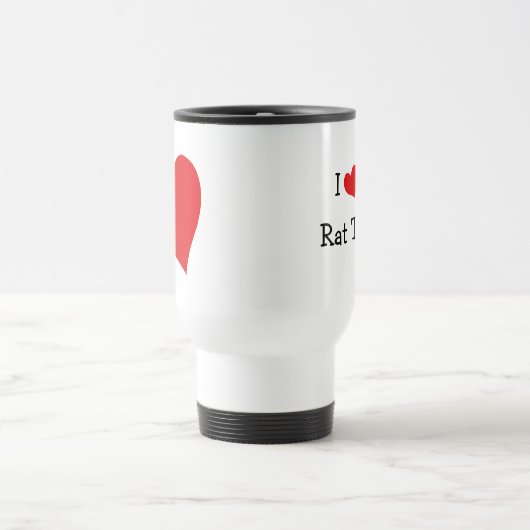 Ik hou van mijn Rat Terrier Reisbeker (Center)