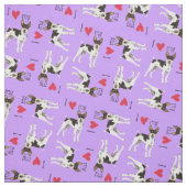Ik hou van mijn Rat Terrier Stof (Swatch)