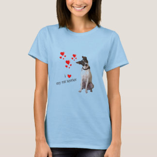 Ik hou van mijn Rat Terrier T-shirt