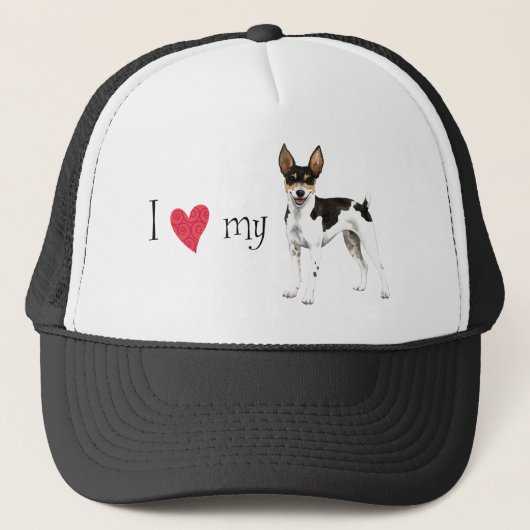 Ik hou van mijn Rat Terrier Trucker Pet (Voorkant)